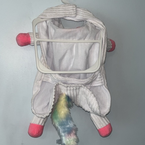 NWT Plush Rainbow Unicorn Halloween Dog Costume Sz Large - Picture 6 of 11